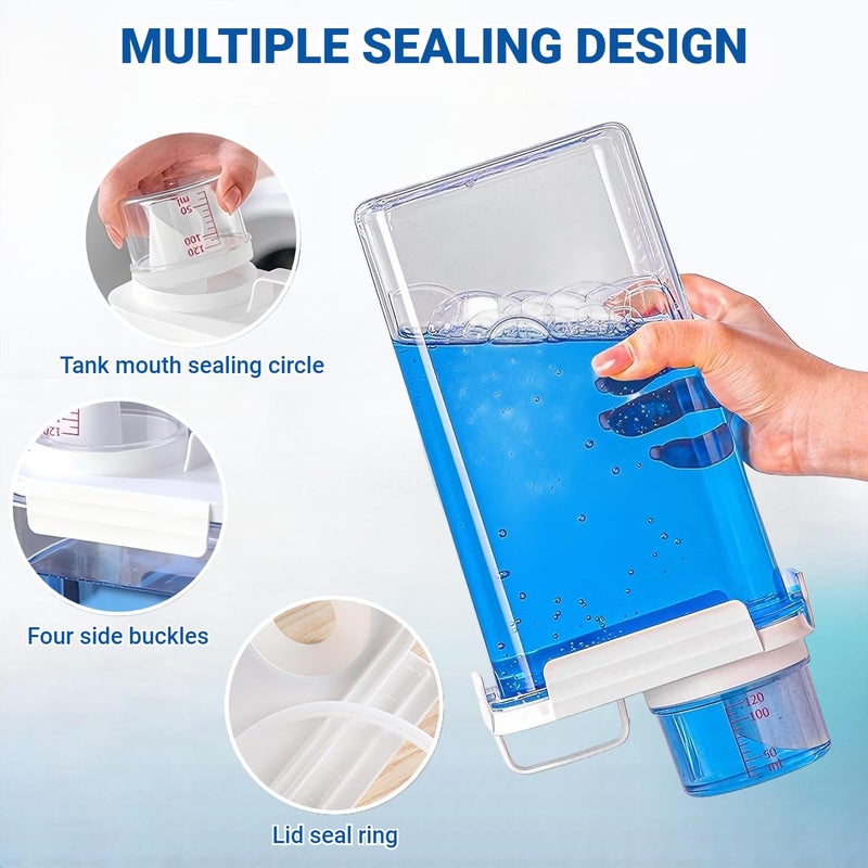 Beruyu Laundry Detergent Dispenser - 61oz Refluxable Plastic Liquid Laundry Detergent Container for Laundry Room Organization - Image 5